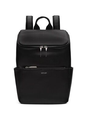 Matt & Nat Brave Purity Black Vegan Leather Backpack